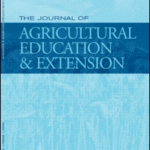 Cover page of The Journal of Agricultural Education and Extension.