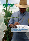 Front cover of the 'Evaluating rural extension' guide.