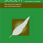 Front cover of The journal of research into rural social issues.