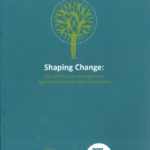 Cover page of the 'Shaping change' book.