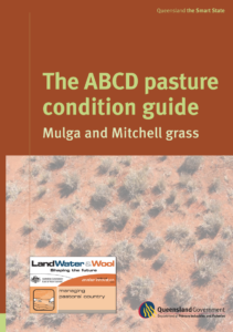 The front cover of the ABCD pasture condition guide: Mulga and Mitchell grass.