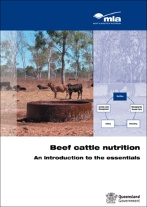 The cover of the 'Beef cattle nutrition - an introduction to the essentials' booklet.