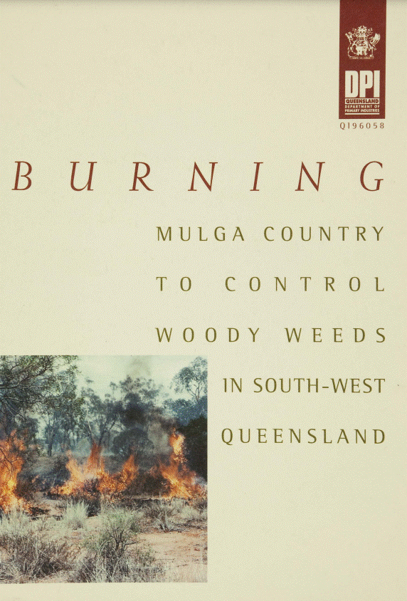 Burning mulga country to control woody weeds