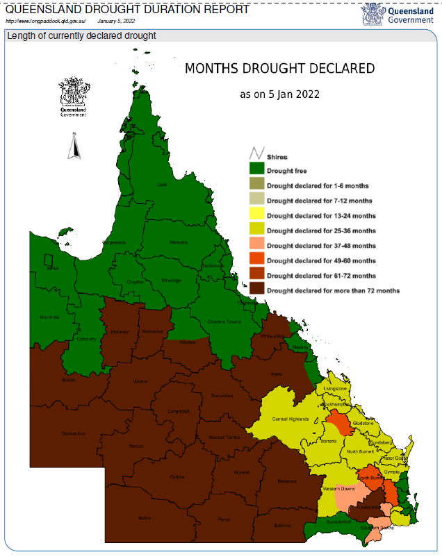 Queensland drought duration report