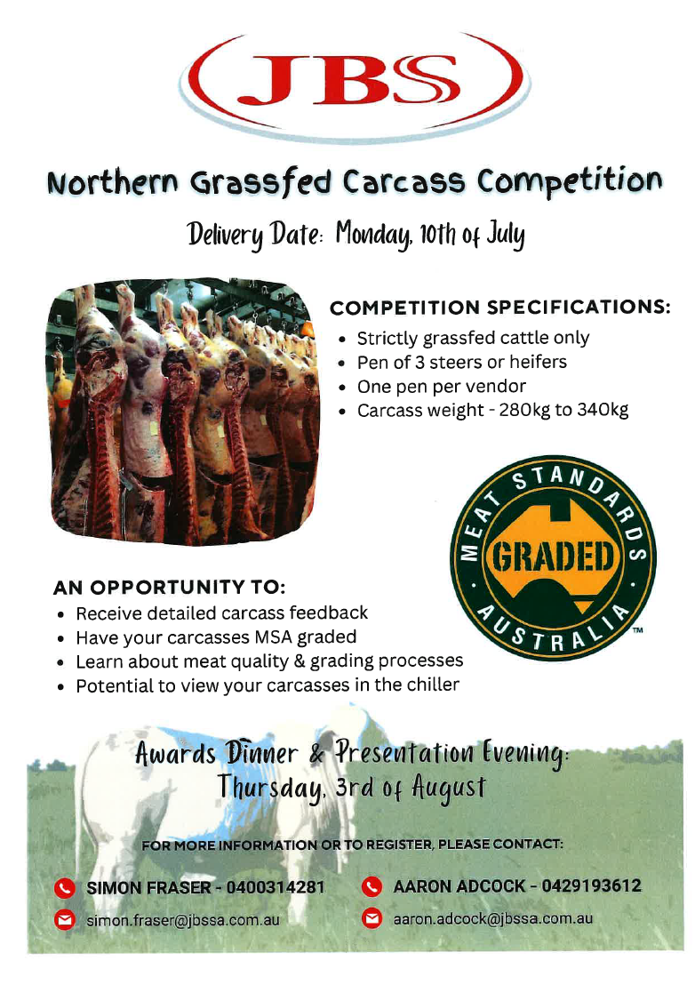 Grassfed carcass competition flyer