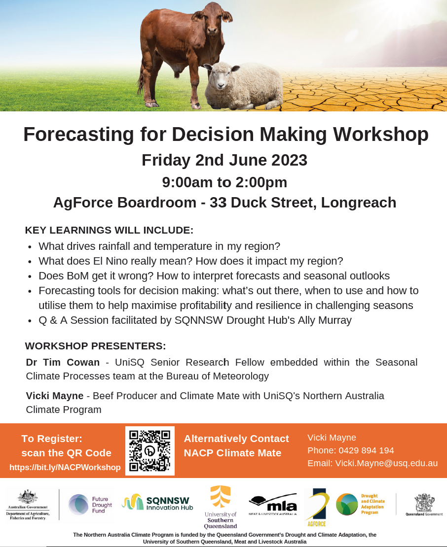 Forecasting for decision making, Longreach, 2 June