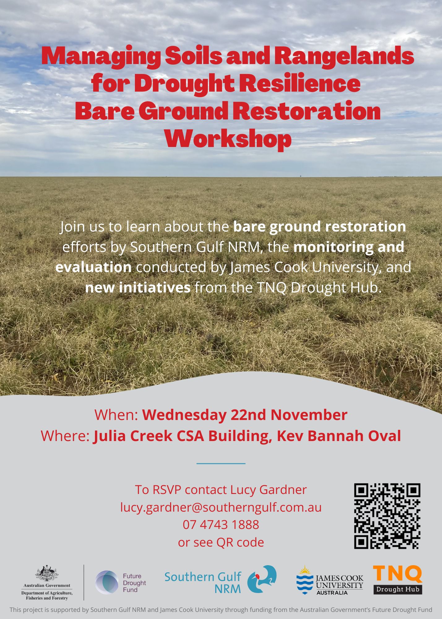 bare ground restoration workshop at Julia Creek