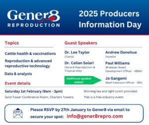 Gener8 Reproduction Producer Information Day flyer