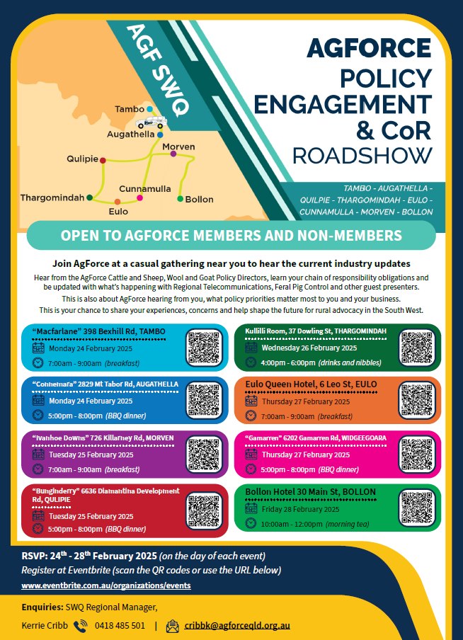 AgForce roadshow flyer