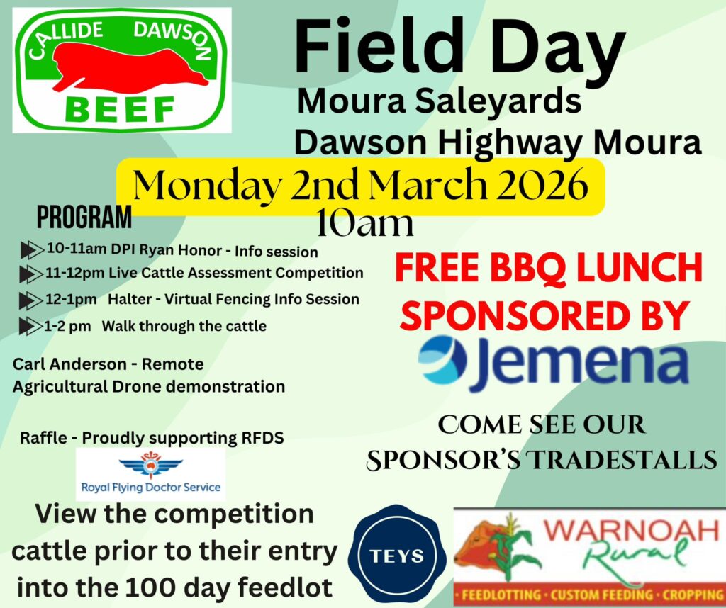 Callide Dawson Beef Carcase Competition Flyer