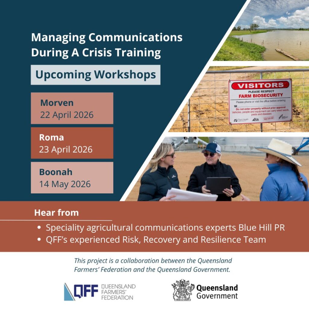 Managing communication during a crisis workshop flyer - QFF 2026