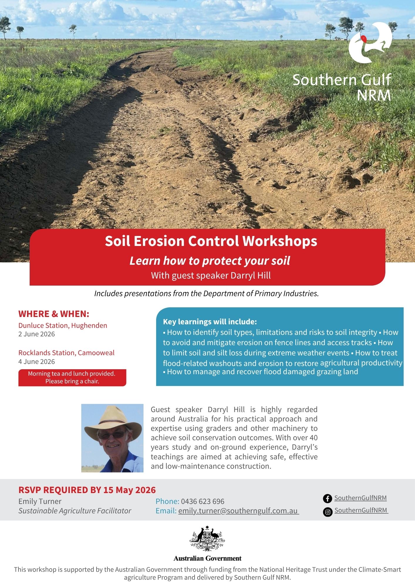 Soil erosion workshop flyer