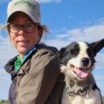 Lauren Beresford and Millie at Farnham Plains Station, Eulo, Queensland