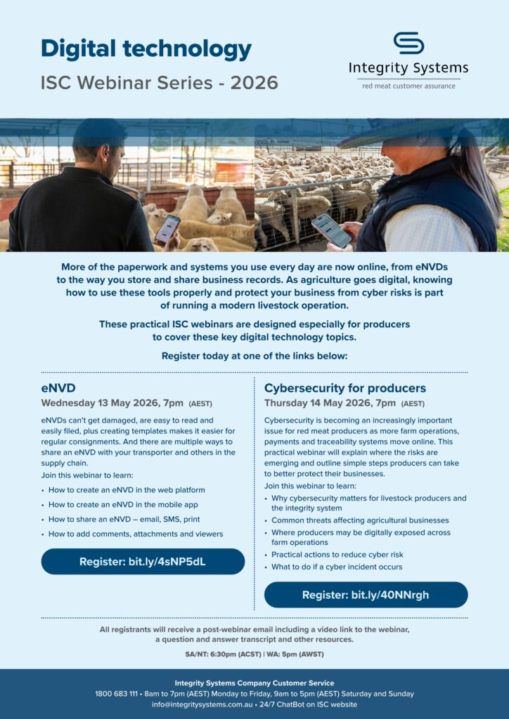 Integrity systems digital technology webinar flyer