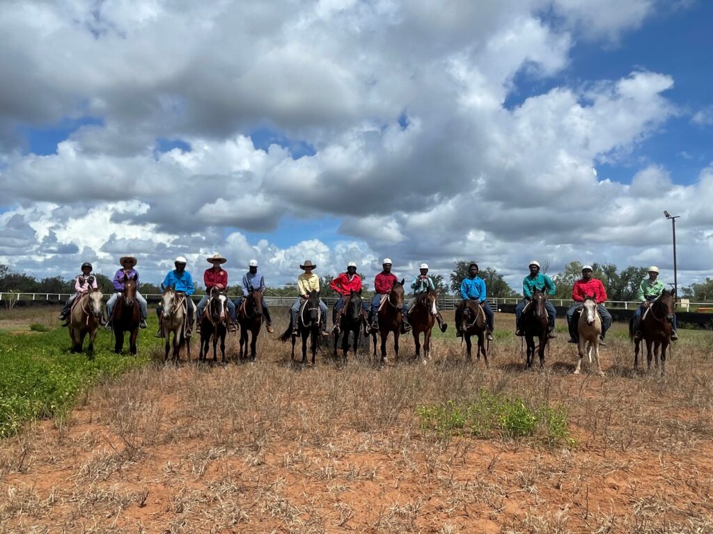 2026 Aboriginal Pastoral Academy students on horseback