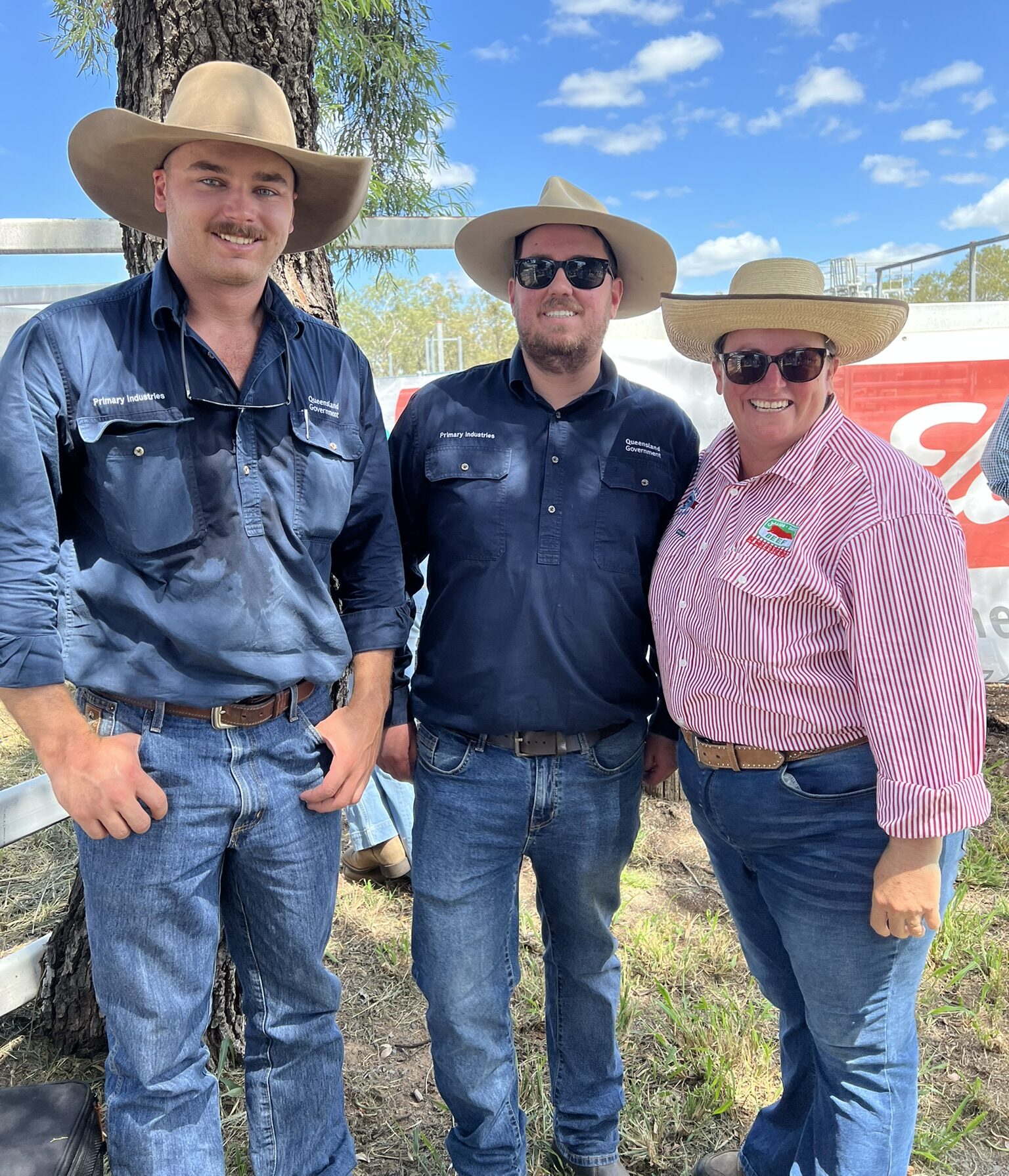 Extension officers at Callide Dawson beef carcass competition field day