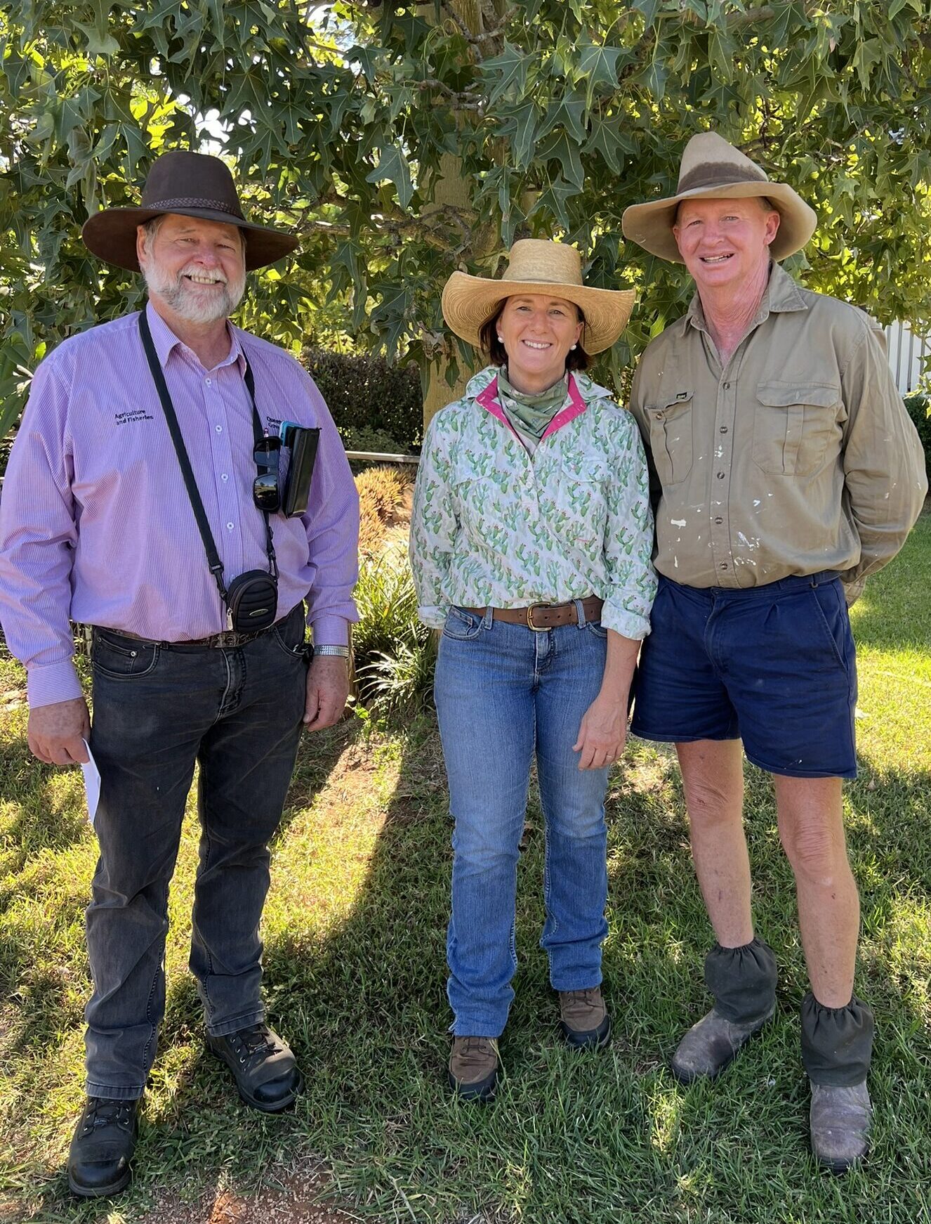 Soil erosion expert John Day with producers