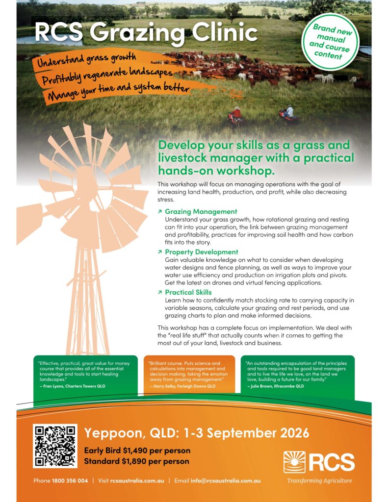 RCS Grazing Clinic Flyer Yeppoon QLD 2026
