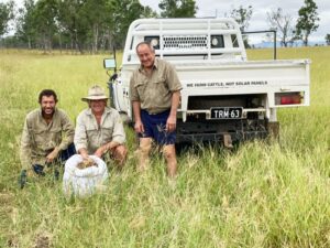 Robert Wooley with Trevor and Garry Mylrea improving grazing practices to support land health