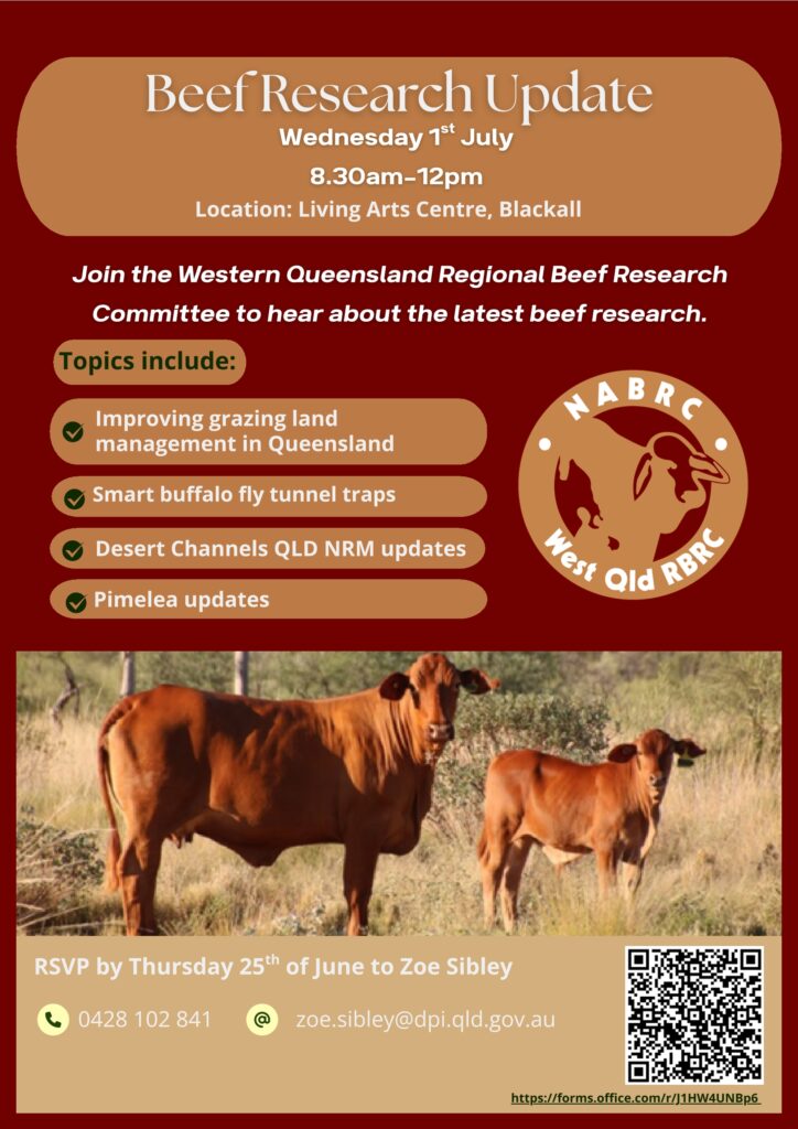 Western QLD Regional Beef Research Committee - Research Updates June 2026 Blackall flyer