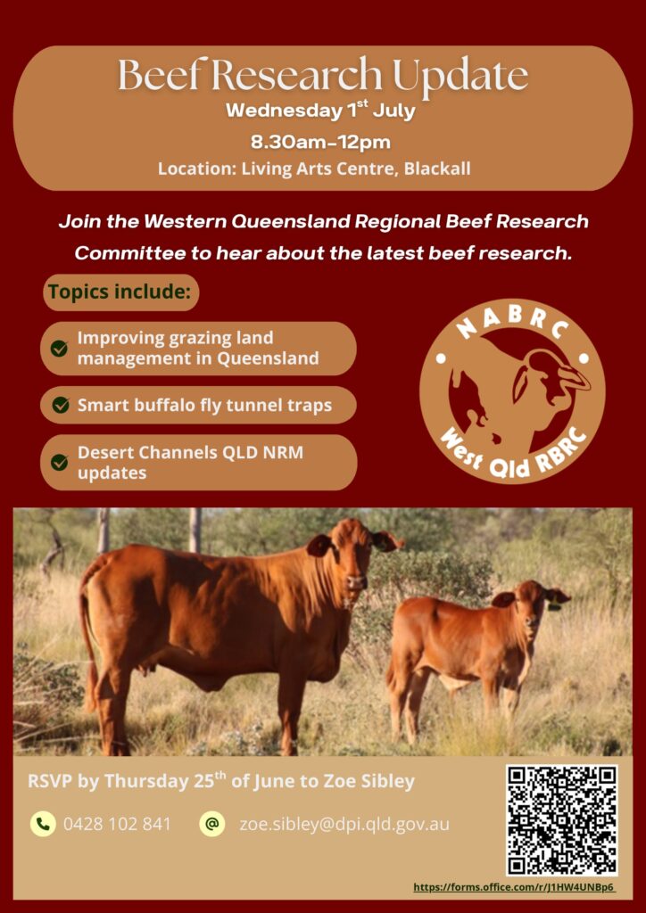 Western QLD Regional Beef Research Committee - Research Updates June 2026 Blackall flyer