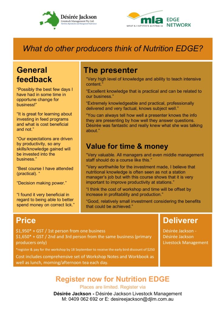 Nutrition EDGE Katherine October 2026 flyer page 2