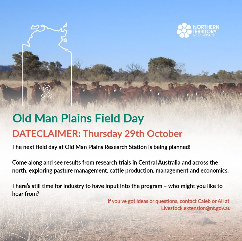 Old Man Plains Research Station Field Day Save the date flyer