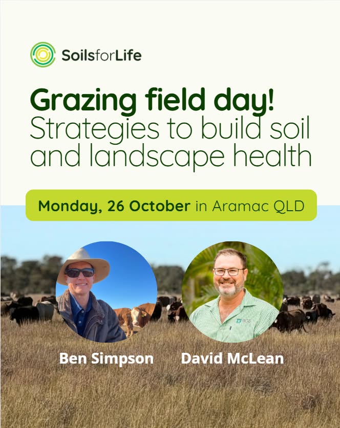 Soils for Life Aramac field day flyer