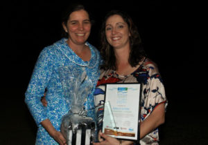 Award winner Rebecca Gunther (right) with Award Nominee Erica Blumson